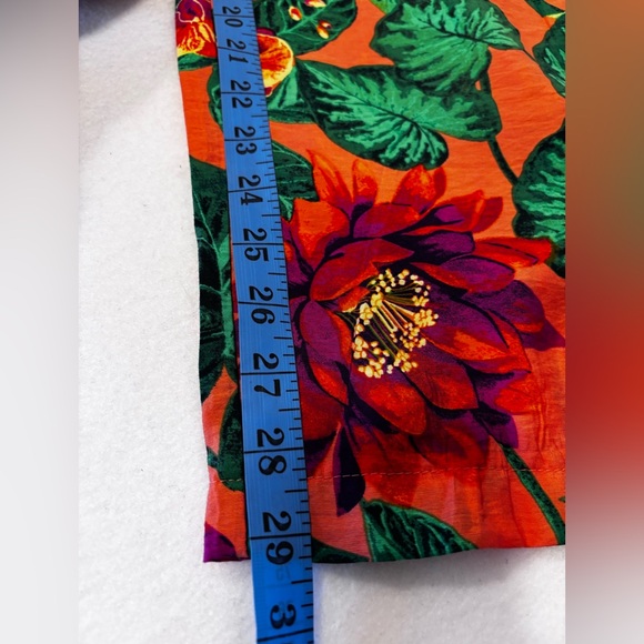 Panama Jack Tropical Floral Pants NWT Size L Wide Leg Beach Resort - Picture 5 of 9